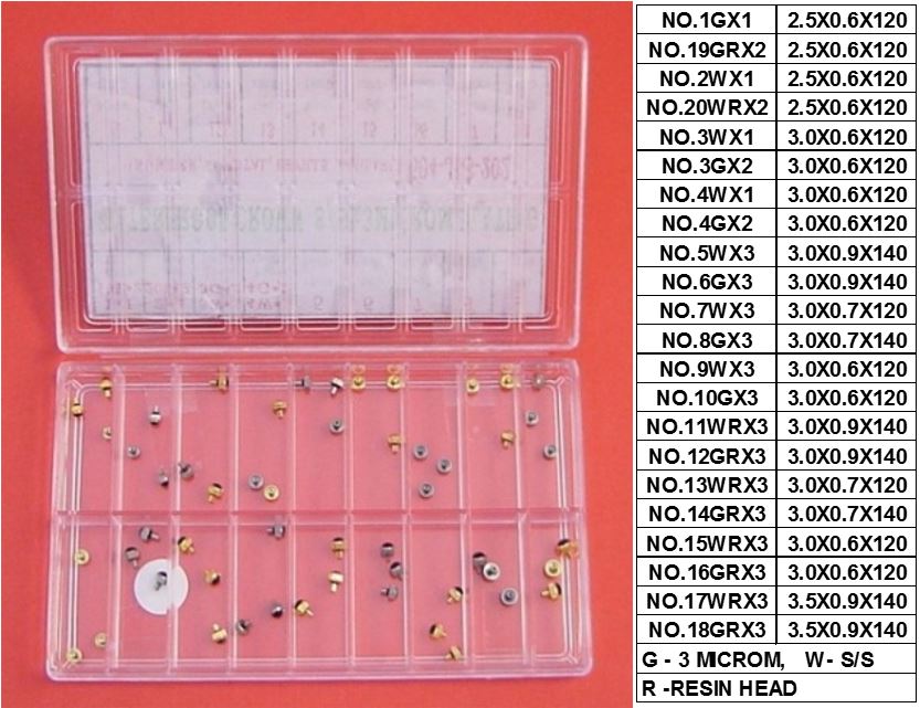 S/S MINI CROWN KIT W/ & W/O RESIN H-54pcs