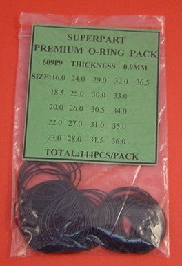 O-RING PACK (144PCS) - DIA. 0.9MM