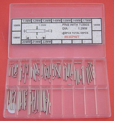 PRESS PIN W/TUBE FOR SAFETY BUCKLE D1.20x65