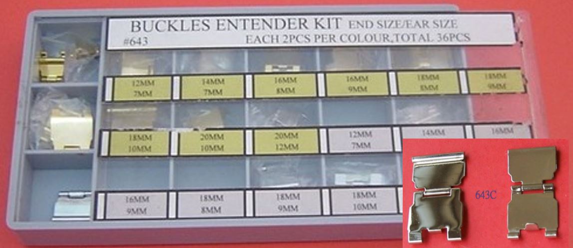 BUCKLE EXTENDER KIT IN BOX -36PCS