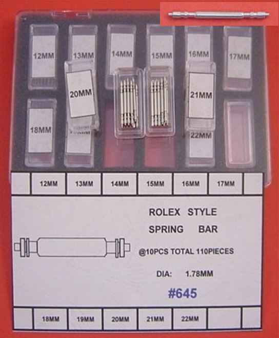 S/S RLX STYLE SPRING BAR KIT D-1.78-110