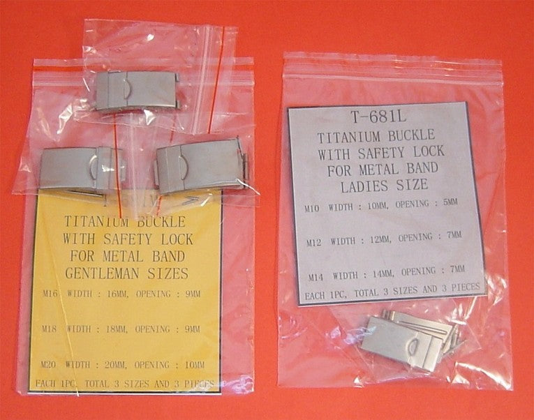 TITANIUM SAFETY BUCKLE FOR LADY PACK-3PCS