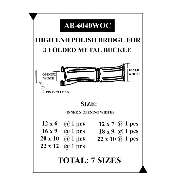 HIGH END POLISHING BRIDGE FOR 3F BUCKLE PACK