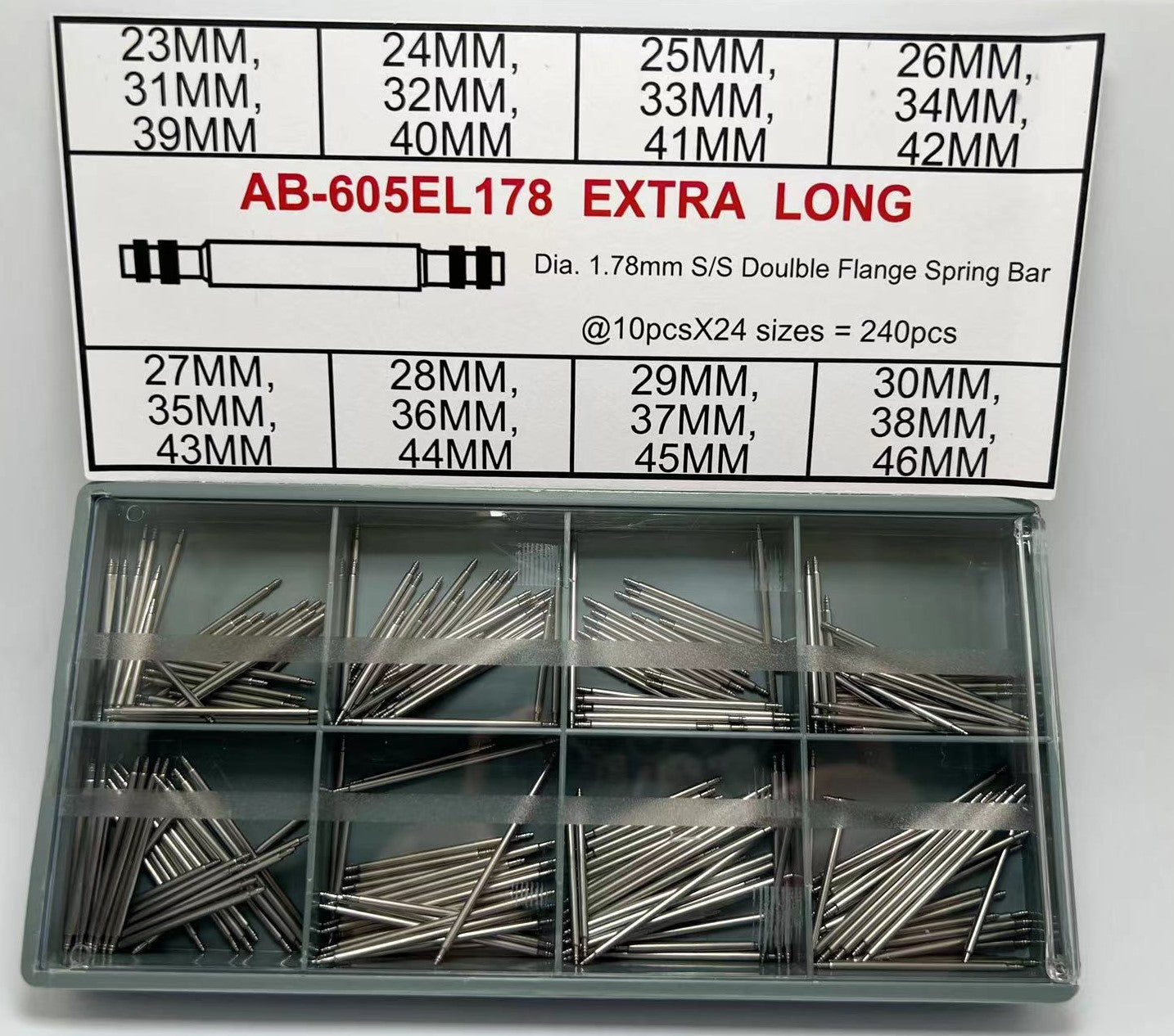 Extra Long S/S Double Flange S/B-178 Kit -240