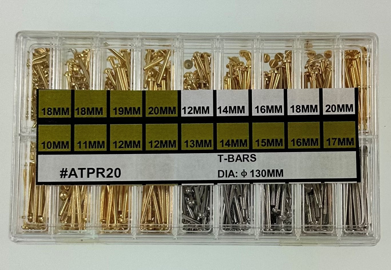 BRASS PUSH ROUND HEAD T-BAR KIT D1.30-360