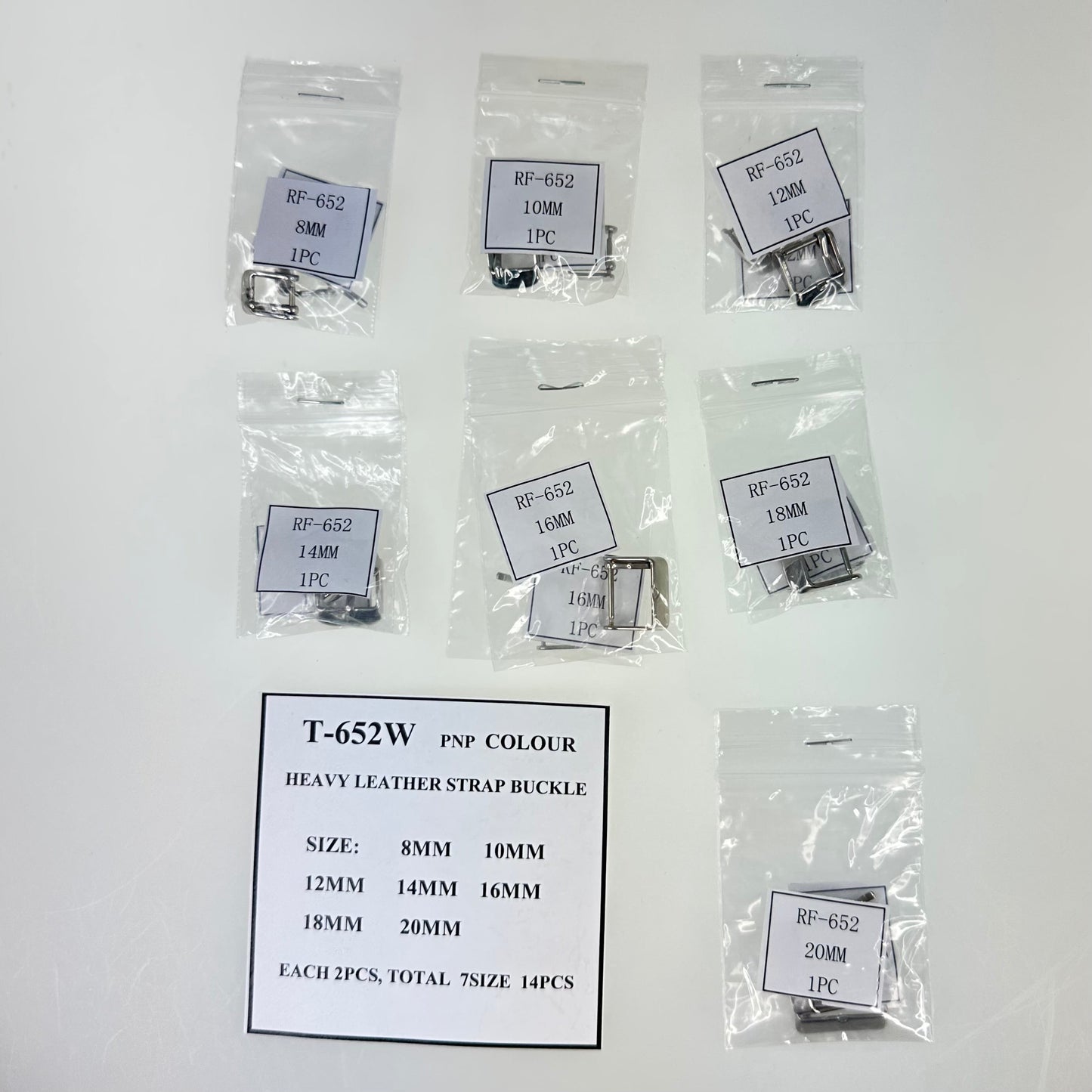 S/S HEAVY LEATHER STRAP BUCKLE PACK-14PCS