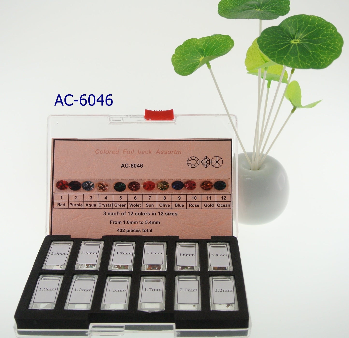 COLOR STONE KIT W/FOILBACKS FOR BAND-432
