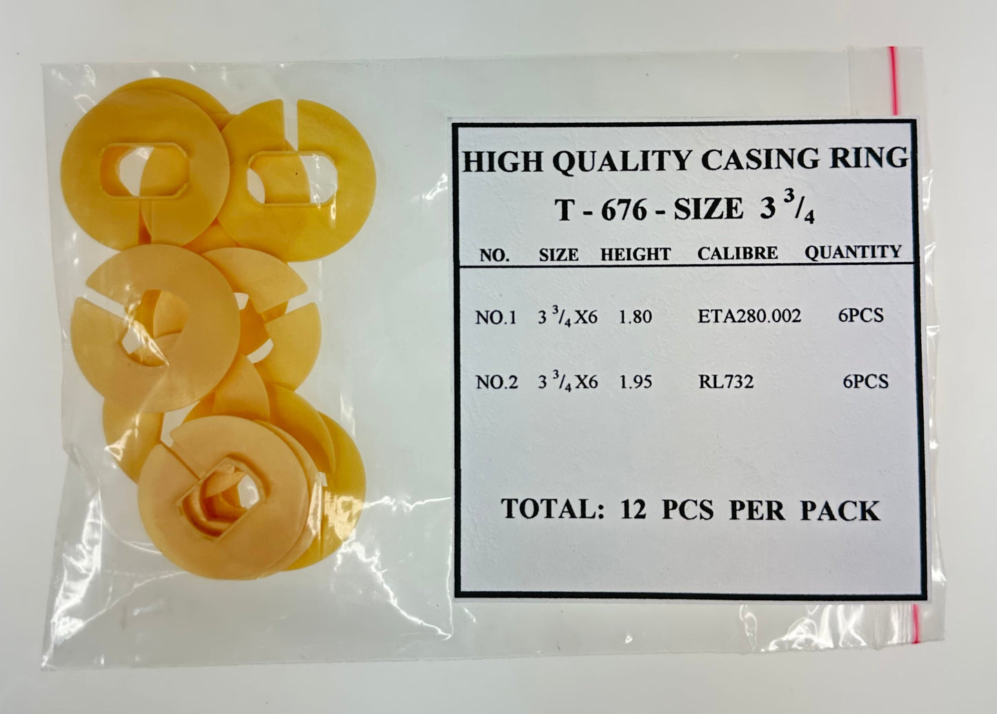 SWISS QUALITY CASE RING 3-3/4 IN 2 HEIGHT-12