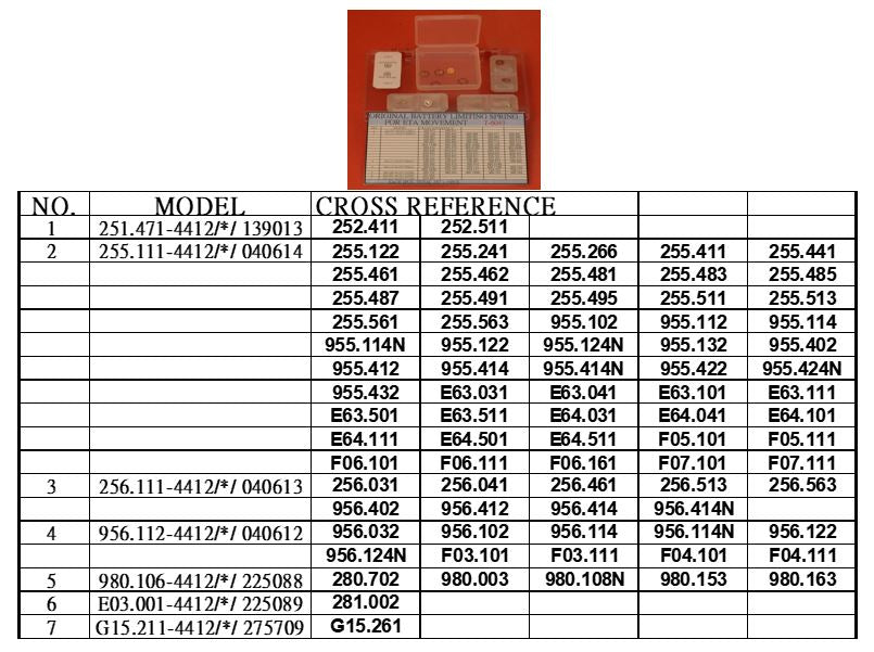 ORG BATTERY LIMITING SPRING FOR ETA MVT-14