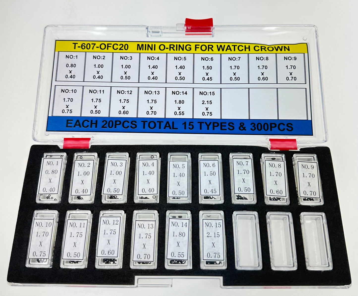 MINI O-RING KIT FOR STANDARD CROWN-300PCS
