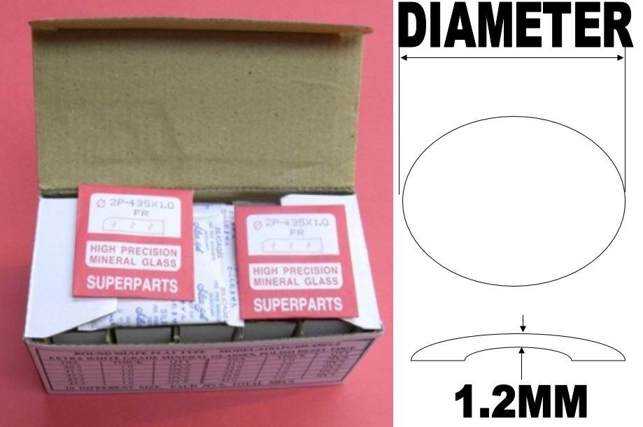 1.2 DOUBLE DOME RND GLASS KIT 381-400/40PCS