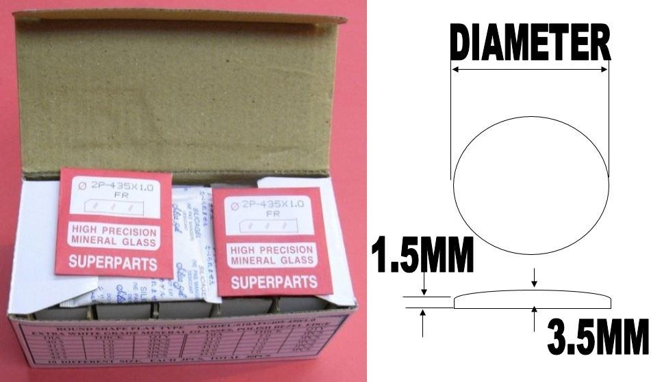 3.5X1.5 SINGLE CURVE RND GLASS KIT 311330/40