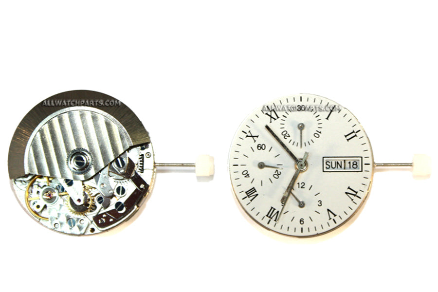 MOVEMENT CHINESE 3LZF2-2, SIZE 13 1/4''', 1 EYE, 2 HANDS, STANDARD HAND HEIGHT, DATE AT 3