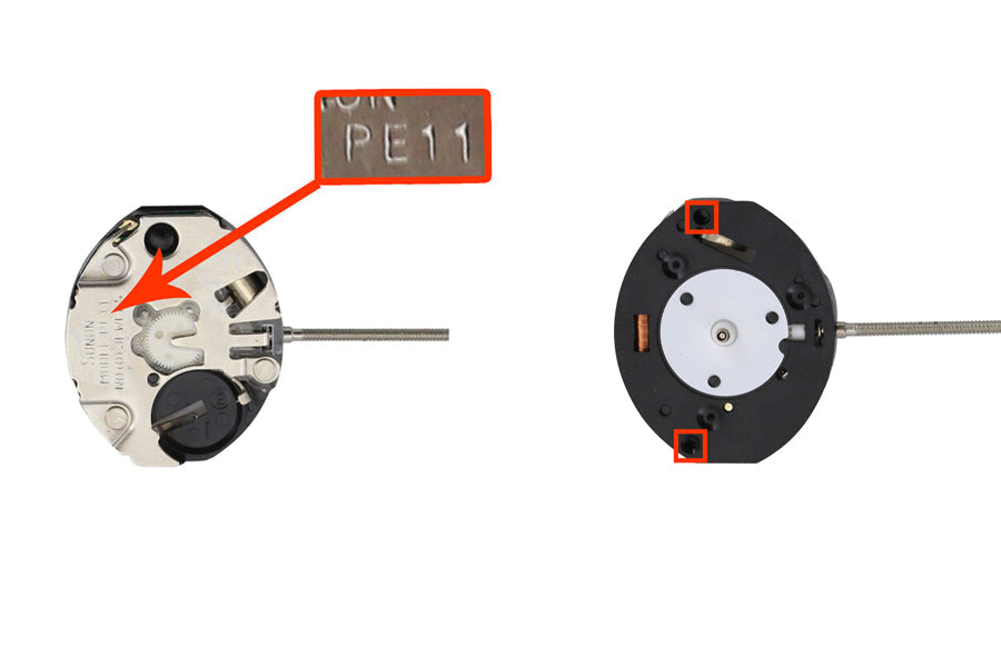 MOVT CHINESE PE11, SIZE 5 1/2"' X 6 3/4''', 2 HANDS, STANDARD HAND HEIGHT