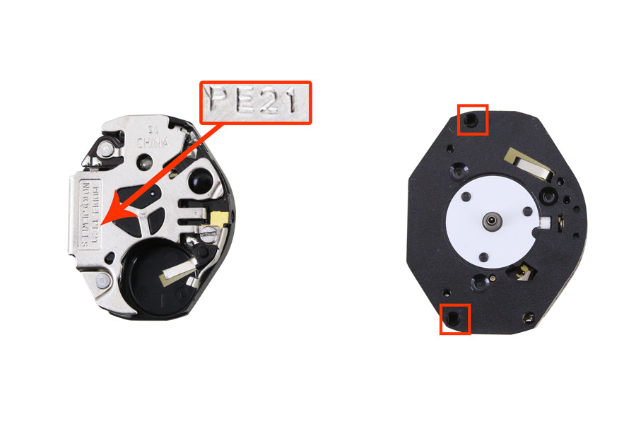 MOVT CHINESE PE21, SIZE 6 3/4''' X 8"', 3 HANDS, STANDARD HAND HEIGHT