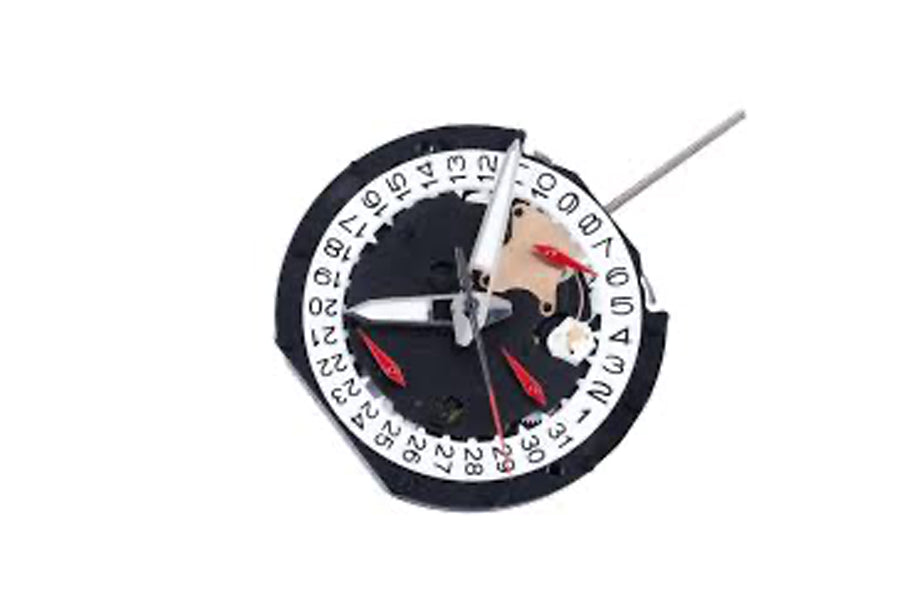 MOVEMENT CHINESE PE42D, SIZE 6 3/4''' X 8"' , 2 HANDS, STANDARD HAND HEIGHT, DATE AT 3
