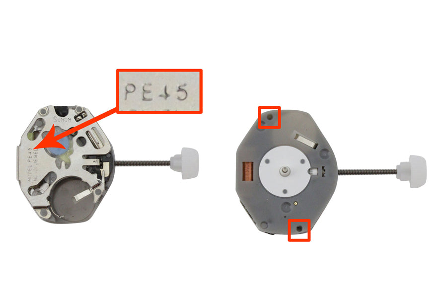 MOVEMENT CHINESE PE45, SIZE 6 3/4''' X 8"', 2 HANDS, STANDARD HAND HEIGHT