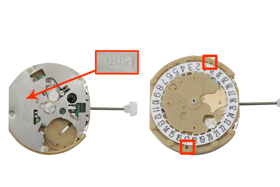 MOVT PE602 MULTI, 12 3/4''' H 4.52 mm, 3 H, 3 E ( 24 HR/SMALL SEC/ CHRONO MIN. AT 3/6/9) STD H-HGT, D4.5 TILT