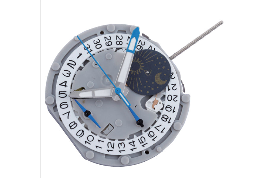 MOVT PE705 MULTI, 12 3/4''' H 4.52 mm, 3 H(CHRONO SEC), 3 E (MOON PHASE/SMALL SEC/CHRONO MIN. AT 3/6/9) STD H-HGT, D4.5 TILT