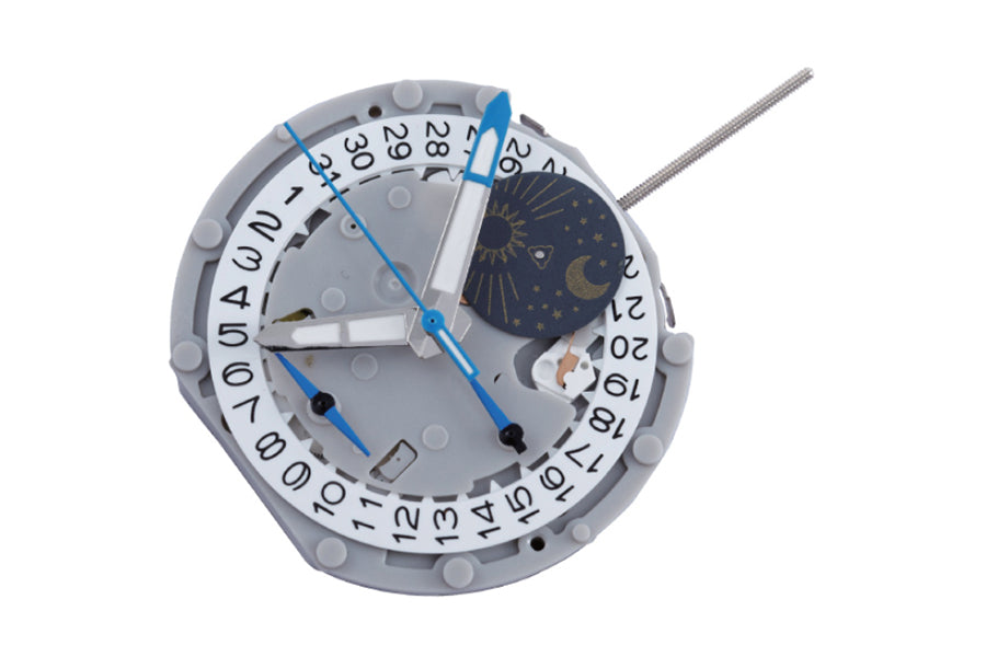 MOVT PE706 MULTI, 12 3/4''' H 4.52 mm, 3 H(CHRONO SEC), 4 E (MOON PHASE/SMALL SEC/CHRONO MIN./ CHRONO SEC AT 3/6/9/12) STD H-HGT, D4.5 TILT