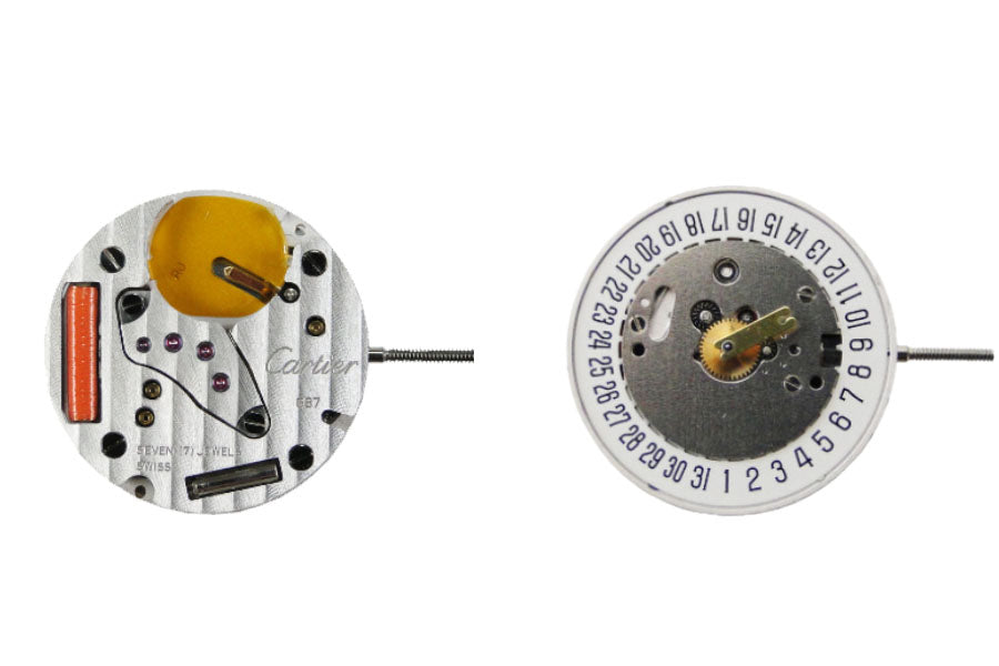 MOVEMENT CTP 687, SIZE 8 1/4''', 3 HANDS, DATE AT 3, ORIGINAL MOVEMENT