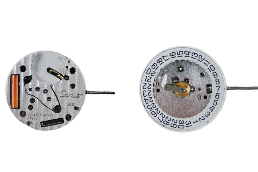 MOVEMENT CTP 688, SIZE 8 1/4''', 2 HANDS, DATE AT 3, ORIGINAL MOVEMENT