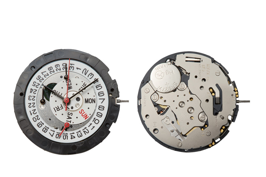 MOVEMENT MIYOTA 0S00, SIZE 13 1/2''', 3 HANDS, STANDARD HAND HEIGHT, DATE AT 3 DAY AT 3