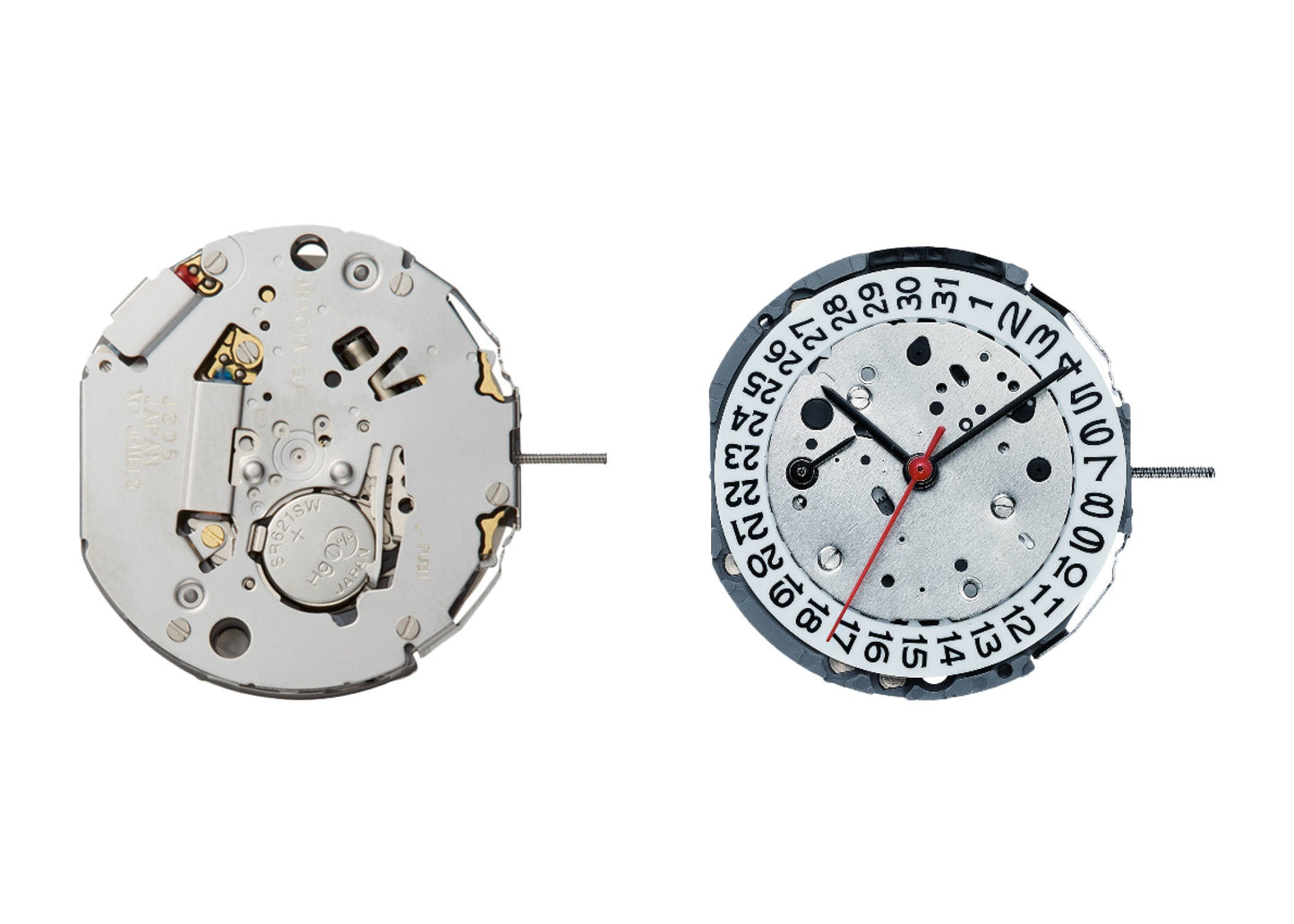 MOVEMENT MIYOTA JP27, SIZE 12 1/2''', 3 HANDS, STANDARD HAND HEIGHT, DATE AT 3