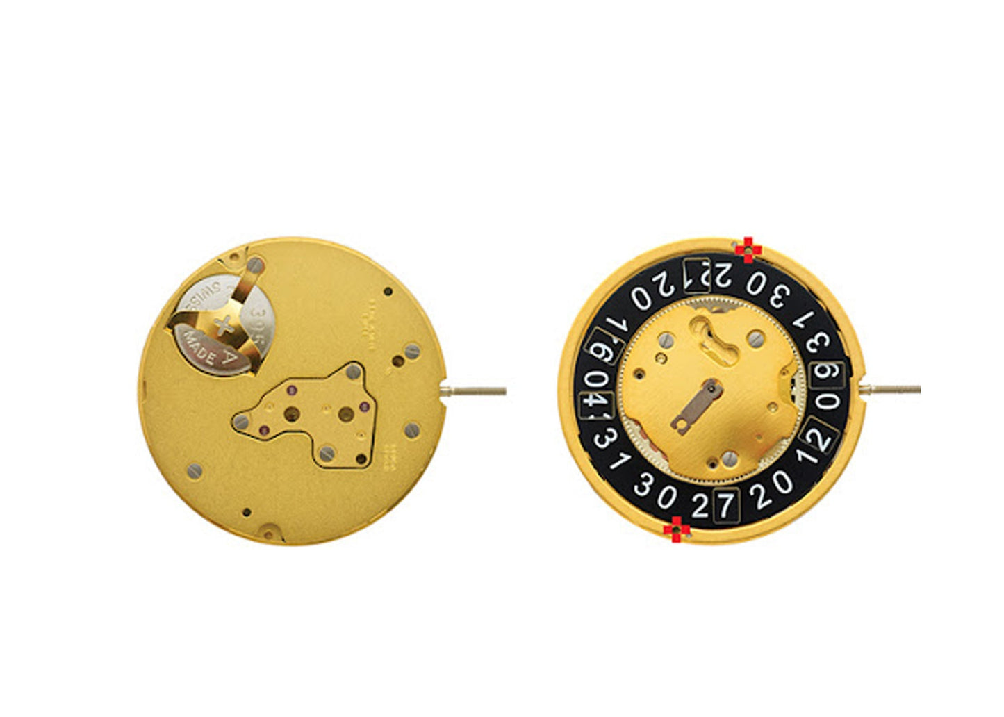 MOVEMENT RONDA 4003.B, SIZE 12 1/2''', SWISS MADE, 3 HANDS, AIG1, BIG DATE AT 12