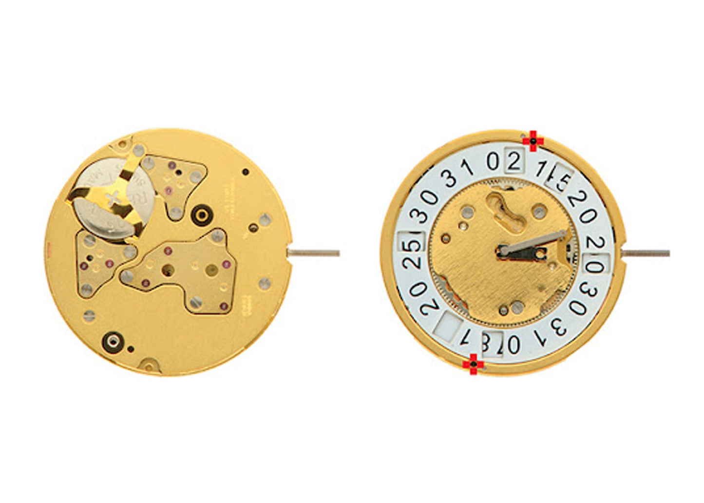MOVEMENT RONDA 5130.B, SIZE 12 1/2''', SWISS MADE, 3 HANDS, AIG1, BIG DATE AT 12