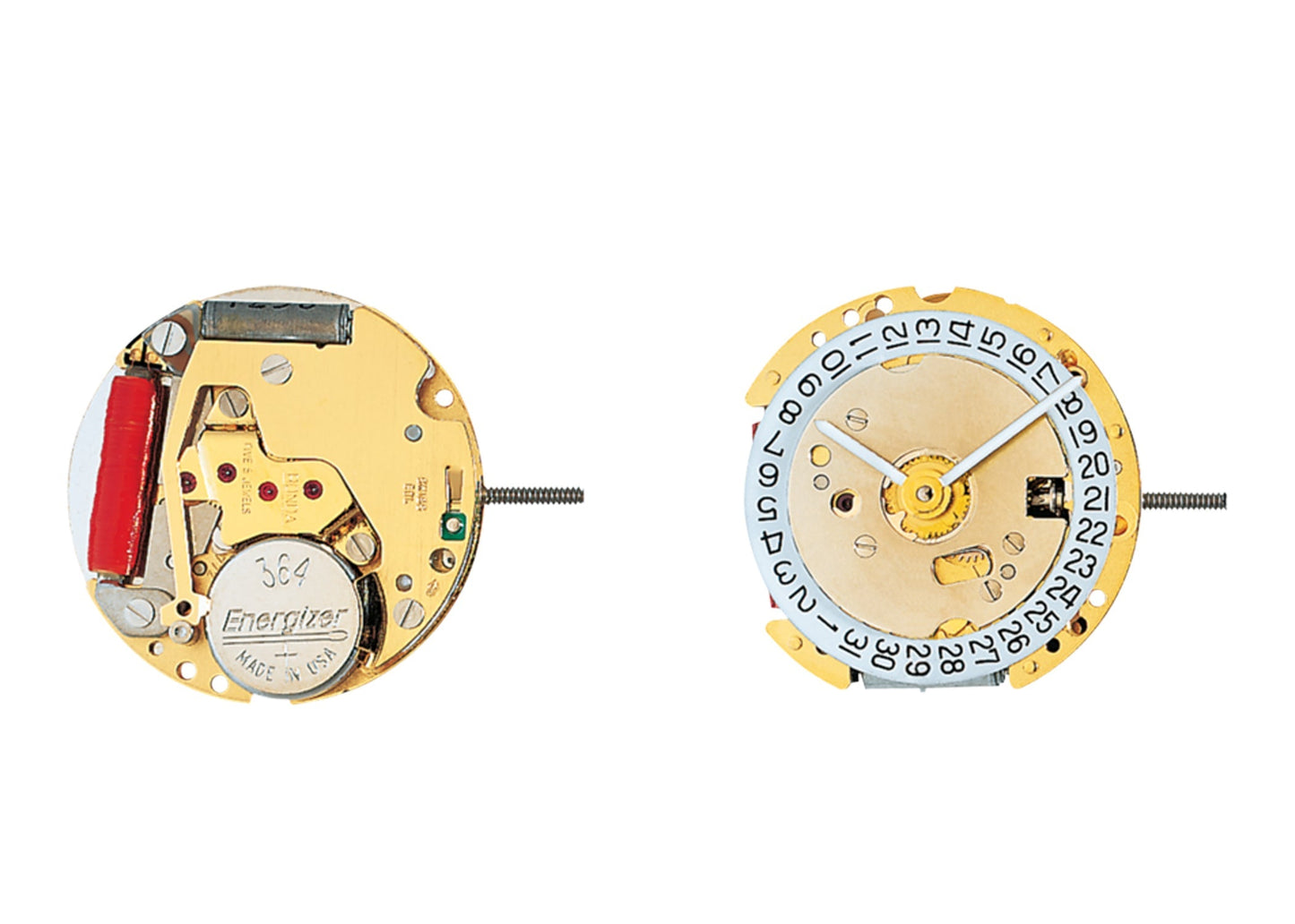 ***NO STOCK, MOQ 1,000*** MOVEMENT RONDA 774, SIZE 7 3/4''', GILT, 2 HANDS, AIG1, DATE AT 6