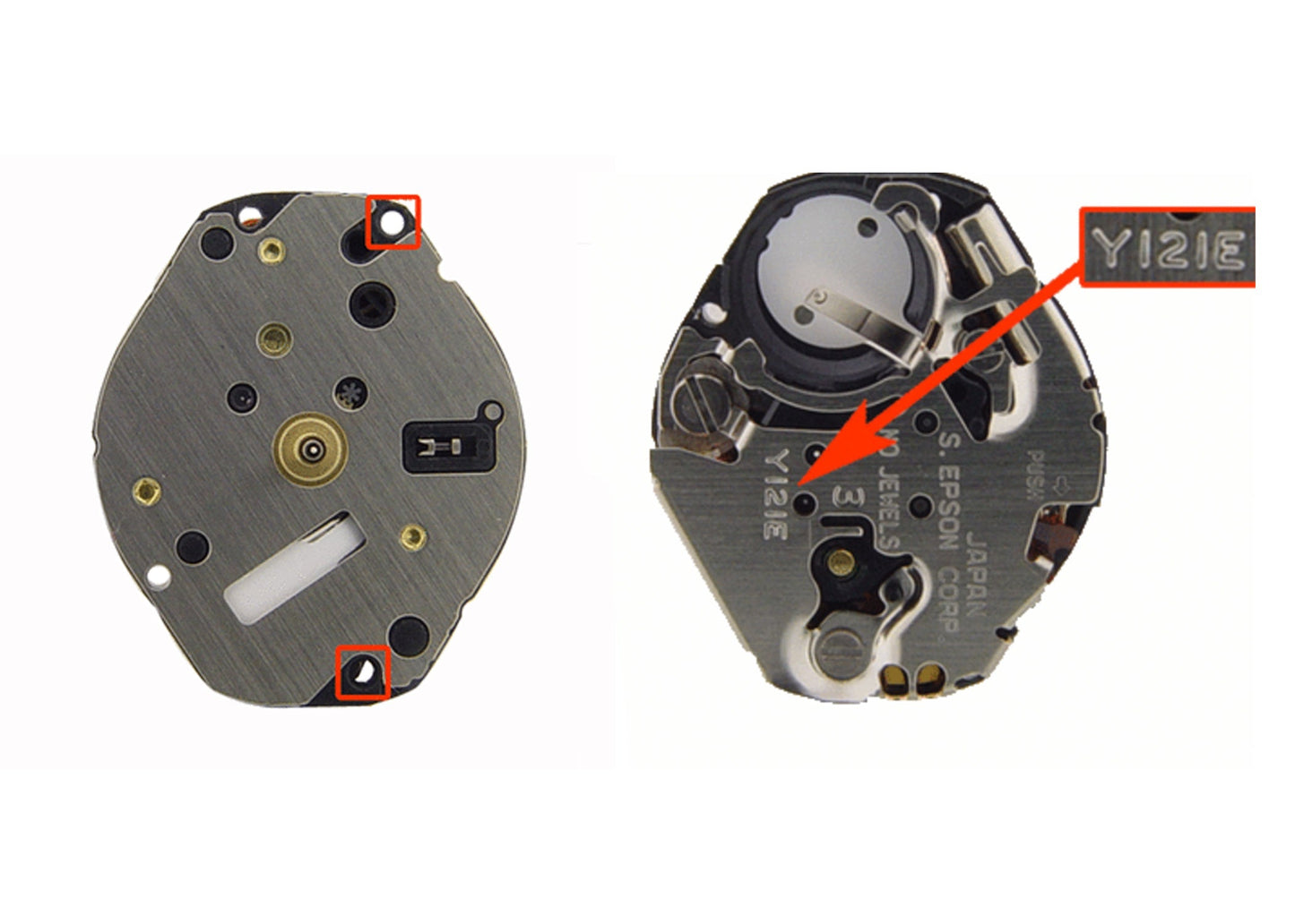 MOVEMENT TMI AL21E2, SIZE 6''' x 8''', 3 HANDS, HIGH HAND, TYPE L II