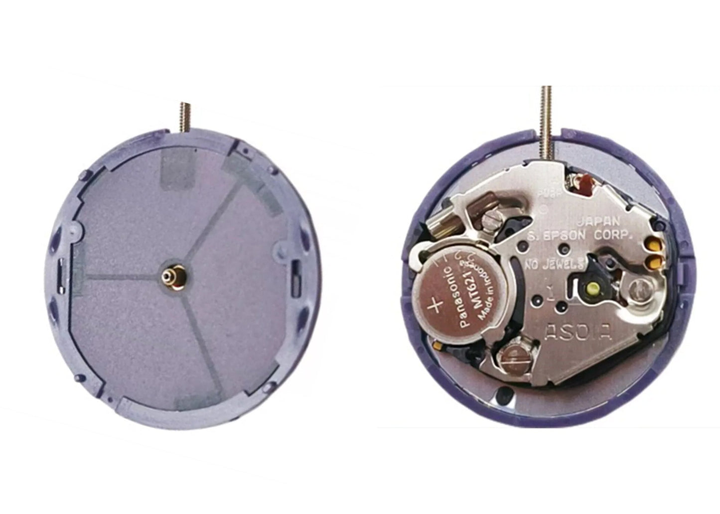 MOVEMENT TMI AS01A, SIZE 6 3/4'" x 8''', 3 HANDS, STANDARD HAND HEIGHT, TYPE S, LASER MARKING 1 IN THE MOVEMENT