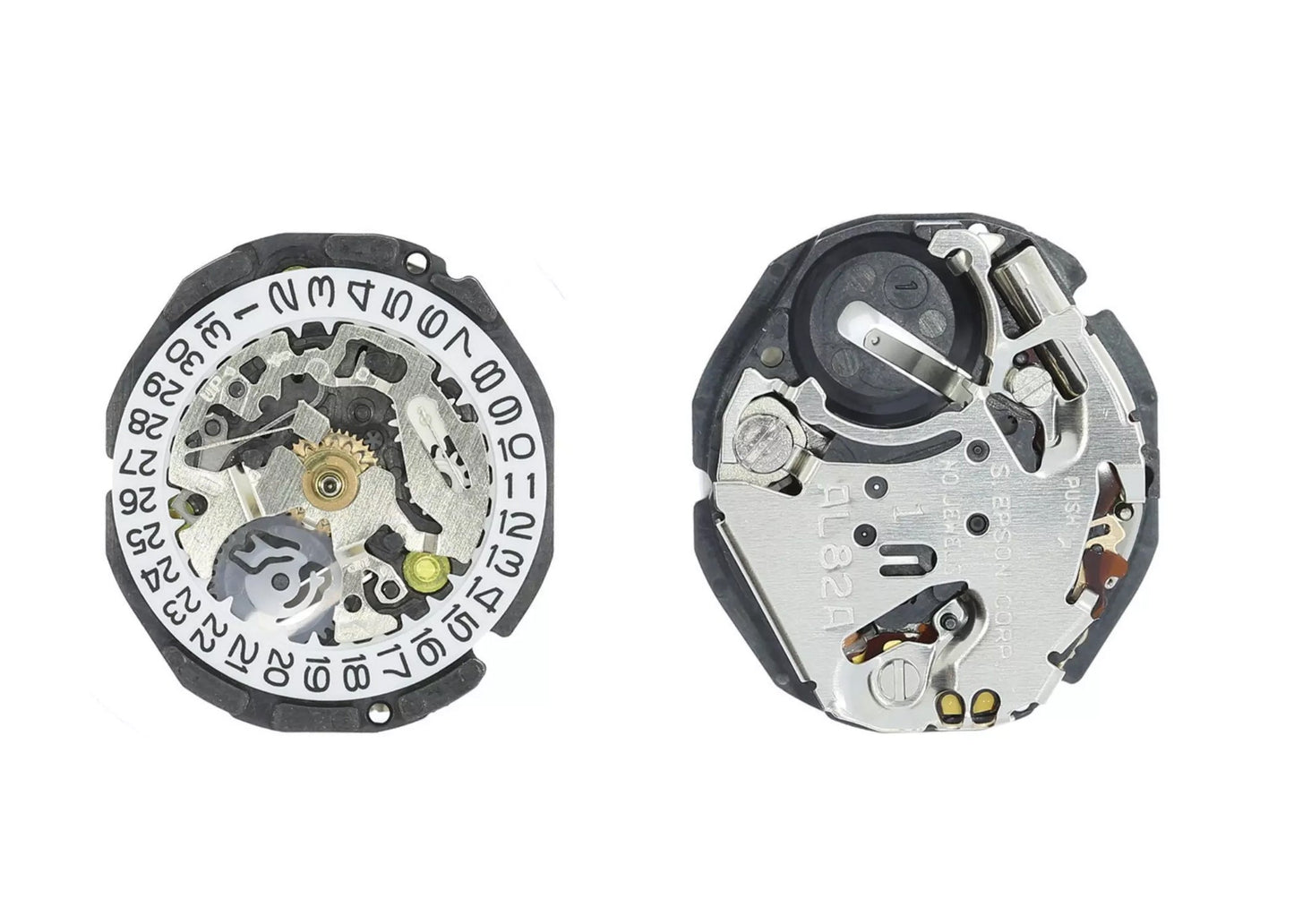 MOVEMENT TMI AX82A, SIZE 6 3/4''' x 8''', 3 HANDS, STANDARD HAND HEIGHT, DATE AT 3