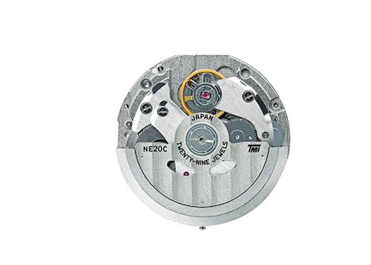 PREMIUM MECHANICAL MOVT, TMI NE20B, SIZE 12''', 3 HDS, STD HD HT, TYPE M, LASER MARKING 2 IN THE MOVT, 3 EYES DAY/DATE/POWER RESERVE INDICATOR AT 3/6/9.5