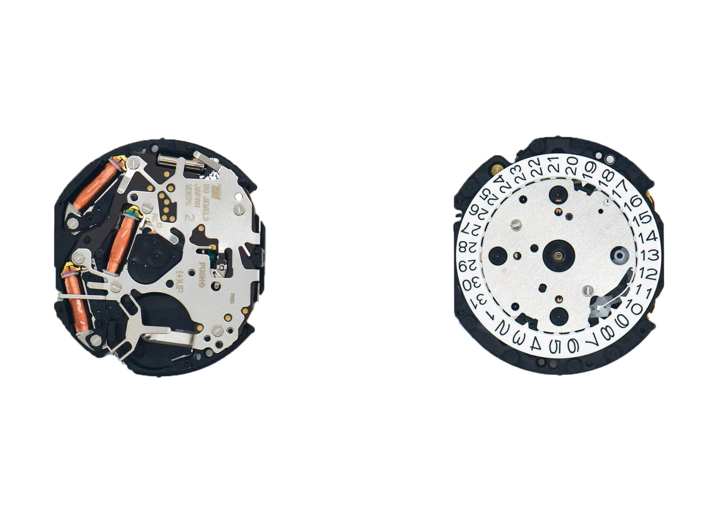 MOVEMENT TMI VD57C, SIZE 12 3/4''', 3 HANDS, STD HD HT, TYPE M, LASER MARKING 2 IN THE MOVEMENT, DATE AT 3