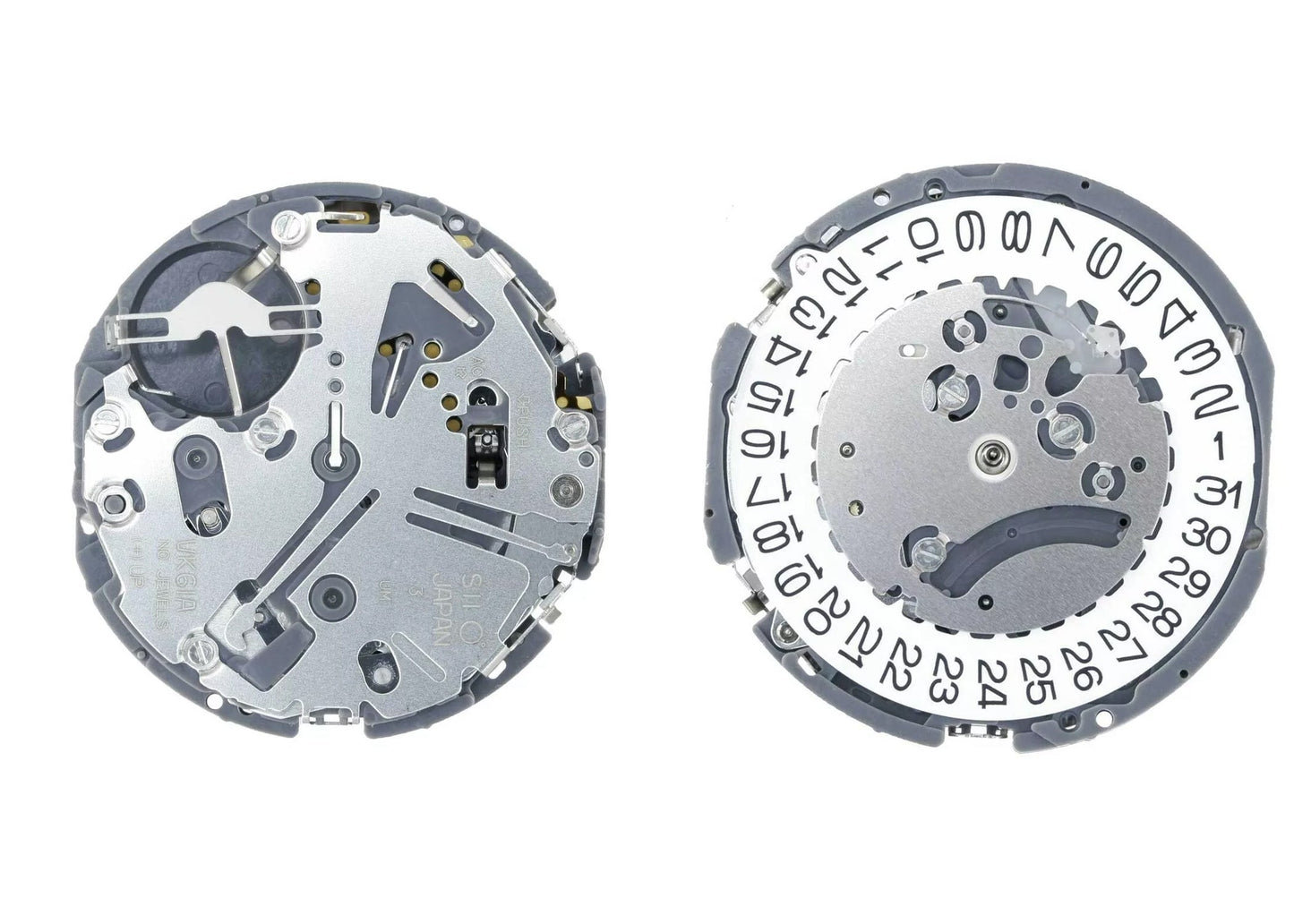 MOVEMENT TMI VK61A, SIZE 13 1/2''', 2 HANDS, HIGH HAND, TYPE L, LASER MARKING 3 IN THE MOVEMENT, DATE AT 3