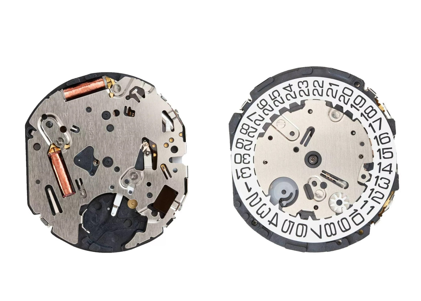 MOVEMENT TMI VR32B, SIZE 13 1/2''', 3 HANDS, HIGH HAND HEIGHT, TYPE LL, LASER MARKING 4 IN THE MOVT, DATE AT 4.5 TILT