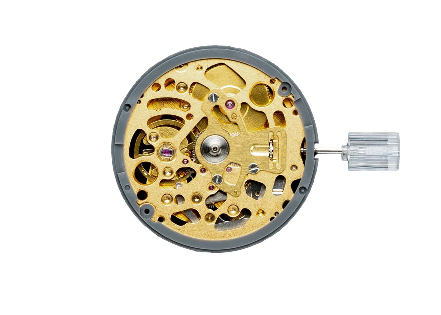 MOVEMENT TMI VS71A, SIZE 12''', 2 EYES, 3 HANDS, STANDARD HAND HEIGHT, TYPE M, LASER MARKING 2 IN THE MOVT, DATE AT 3