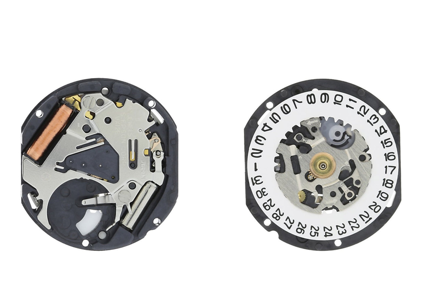 MOVEMENT TMI VX12E, SIZE 8 3/4''', 3 HANDS, HIGH HAND, DATE AT 3