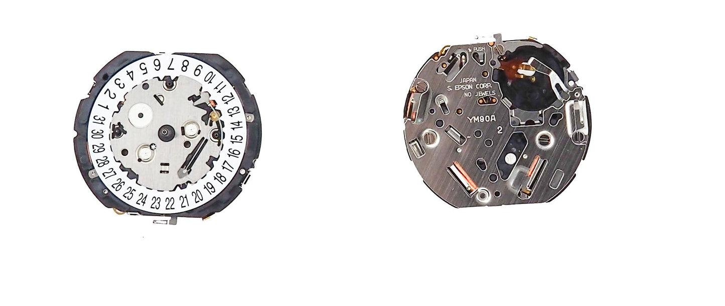 Movement Tmi Ym90A12, Size 12''', 3 Hands, Standard Hand Height, Date At 6