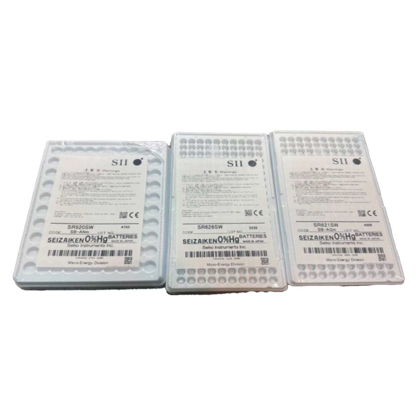 SEIZAIKEN MERCURY FREE BATTERY IN BULK PACKING (TRAY) "SEIZAIKEN" BRAND