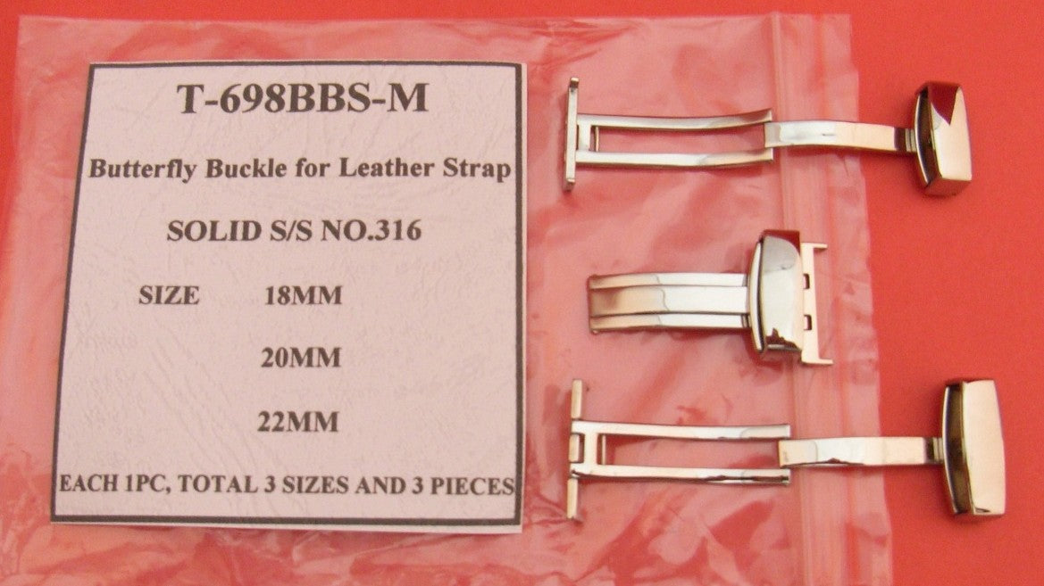 SINGLE OPEN GENT B'FLY BUCKLE FOR L-STRAP-3