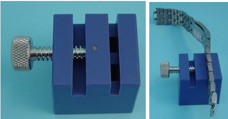 MINI SQUARE VICE TO HOLD METAL BAND