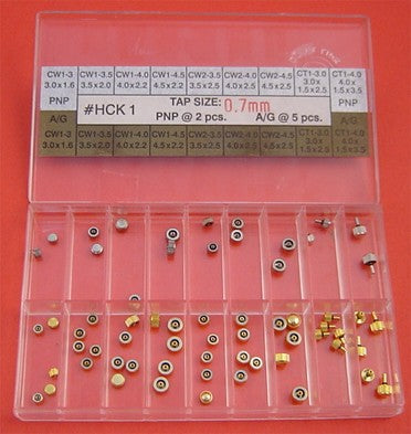BRASS CROWN KIT TAP 0.7 IN PNP & A/G-63PCS