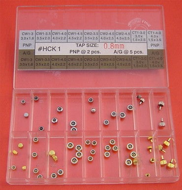 BRASS CROWN KIT TAP 0.8 IN PNP & A/G-63PCS