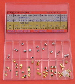 BRASS CROWN KIT TAP 0.9 IN PNP & A/G-63PCS