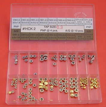 BRASS CROWN KIT TAP 0.9 IN PNP & A/G-126PCS