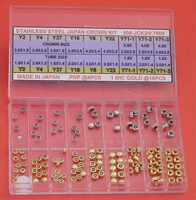 S/S JAPAN CROWN KIT TAP 0.7 IN 2-COLOUR-126