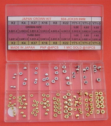 S/S JAPAN CROWN KIT TAP 0.9 IN 2-COLOUR-126
